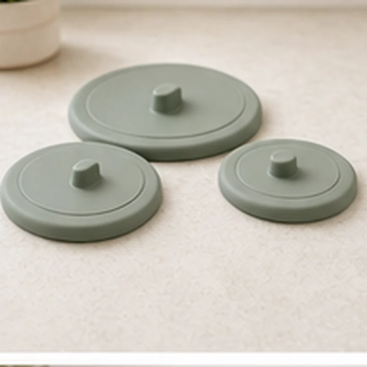 Reusable covers for opened dog food cans.