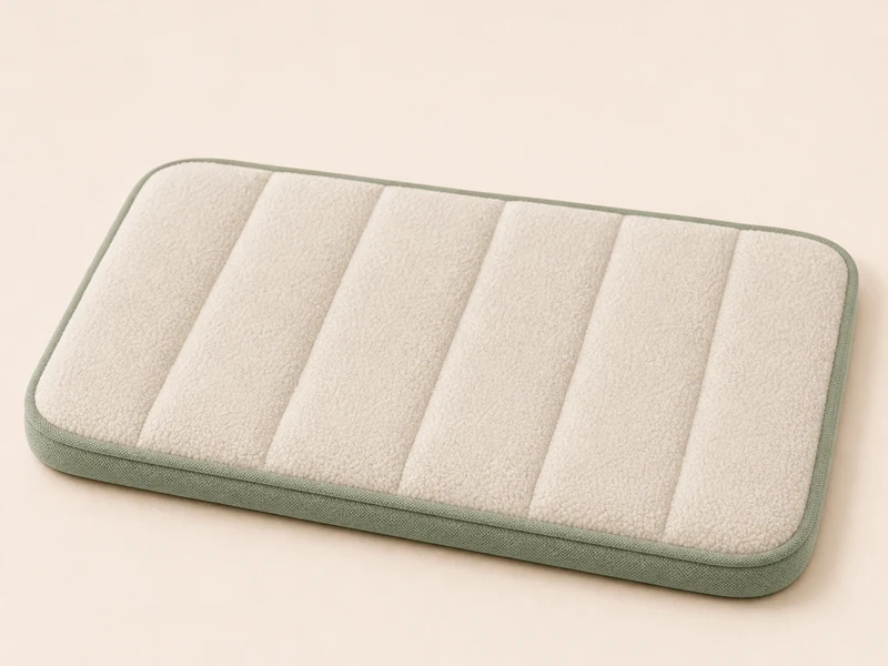 A simple padded dog mat for settling.