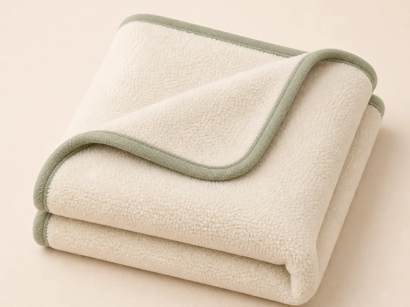 A soft dog blanket for resting.