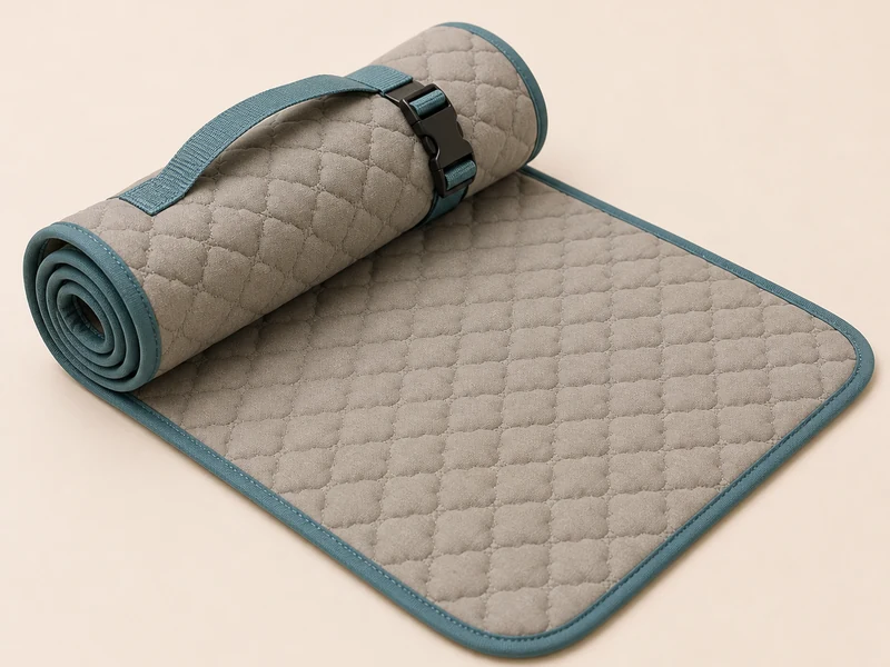 Dog travel mat for vet visits.
