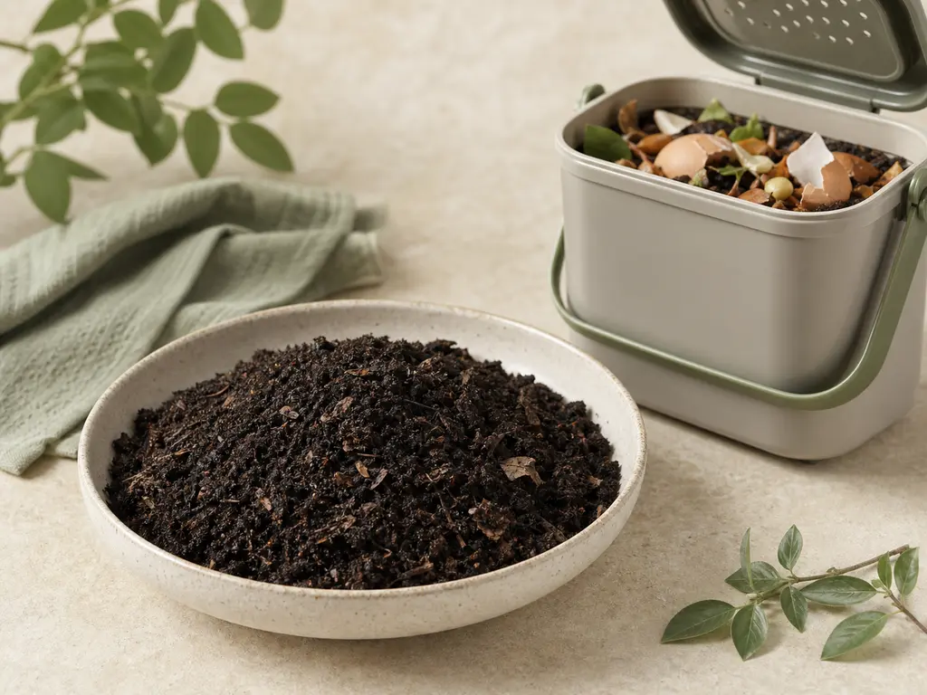 Compost prepared for a companion bird food-safety check