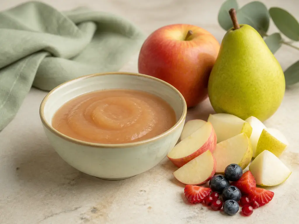Fruit Puree prepared for a companion bird food-safety check