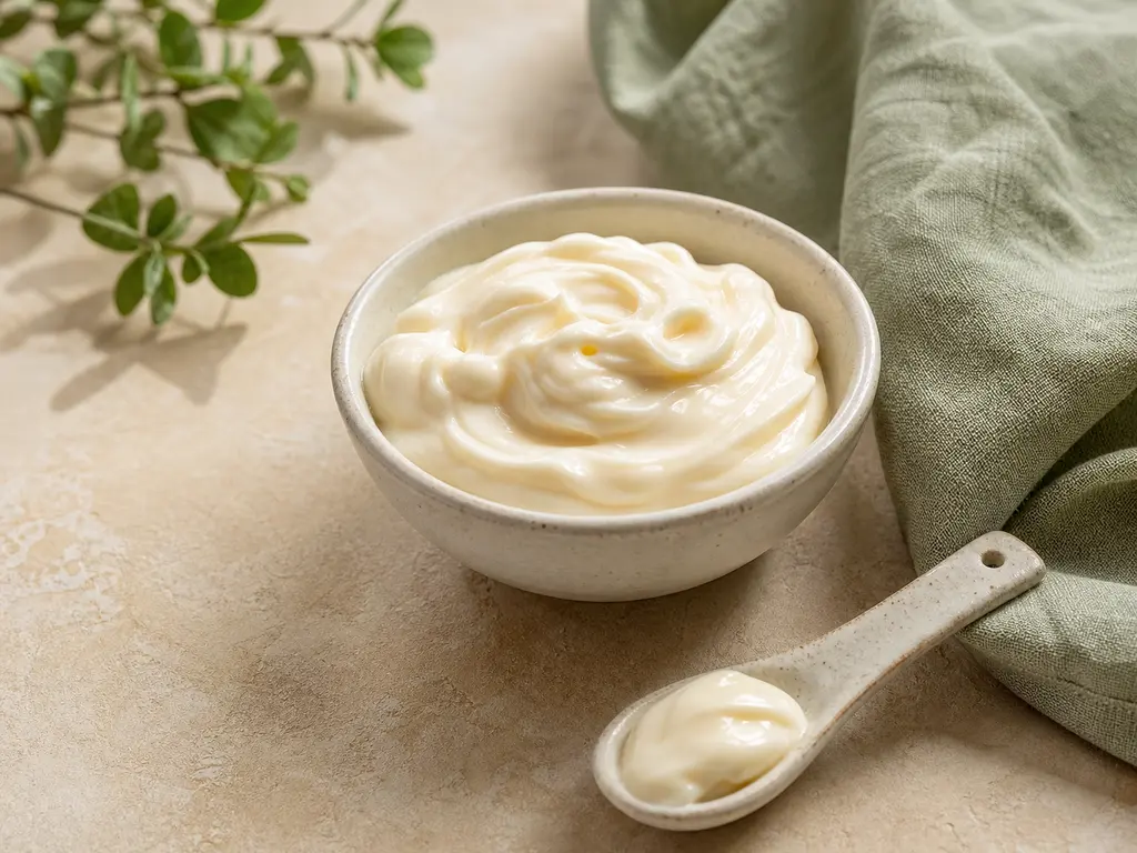 Mayonnaise prepared for a companion bird food-safety check