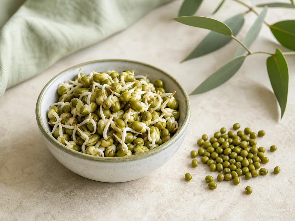Sprouted Seeds prepared for a companion bird food-safety check