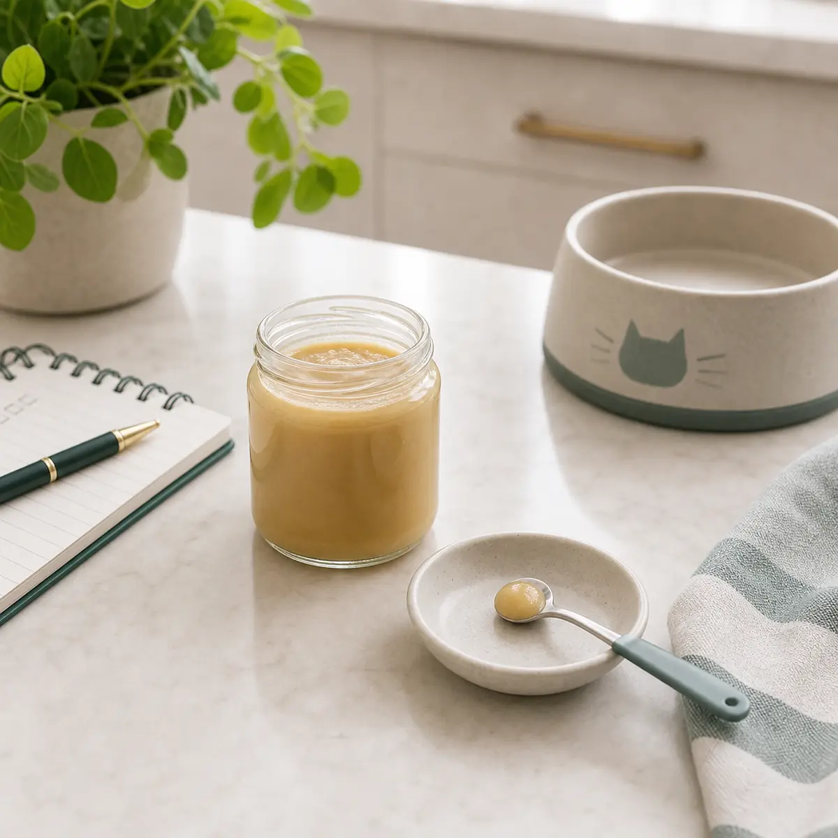 Baby food label check for cat food safety