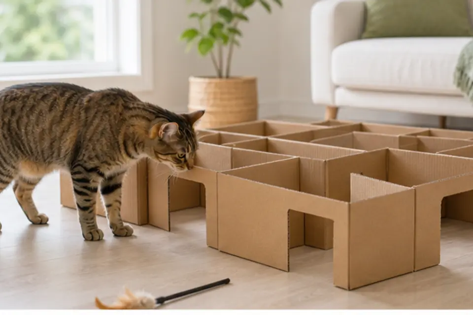 Cat Box Maze Game guide scene 1