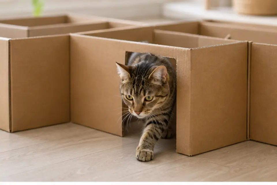 Cat Box Maze Game guide scene 2