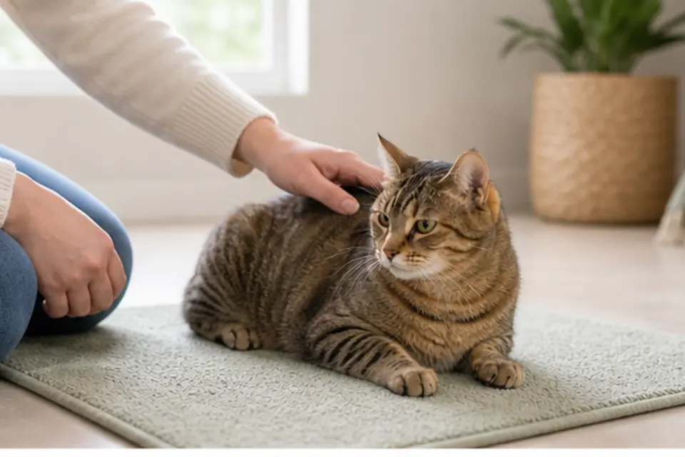 Cat Calm Handling guide scene 2