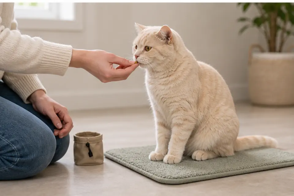 Cat Go To Mat guide scene 3