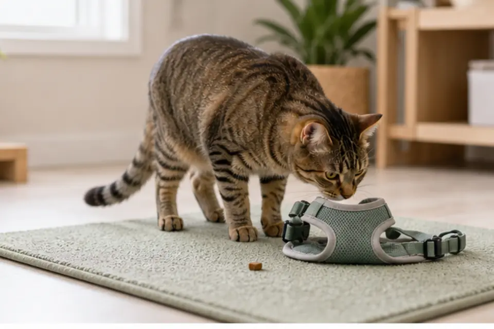 Cat Harness Practice guide scene 1