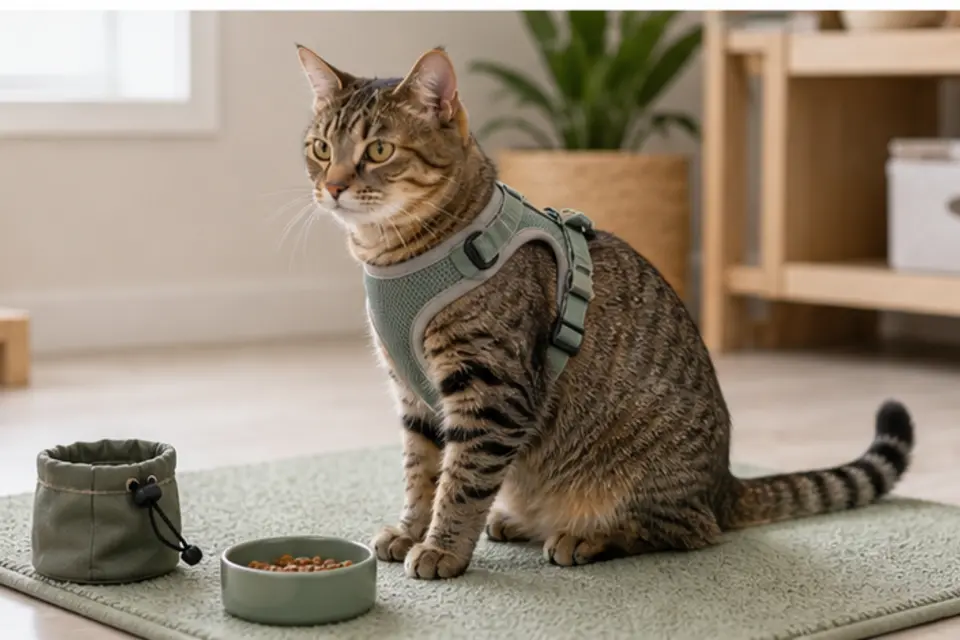 Cat Harness Practice guide scene 3