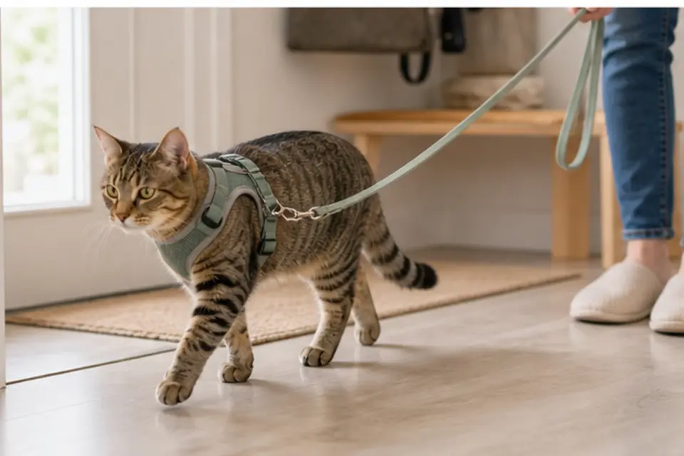 Cat Harness Practice guide scene 4
