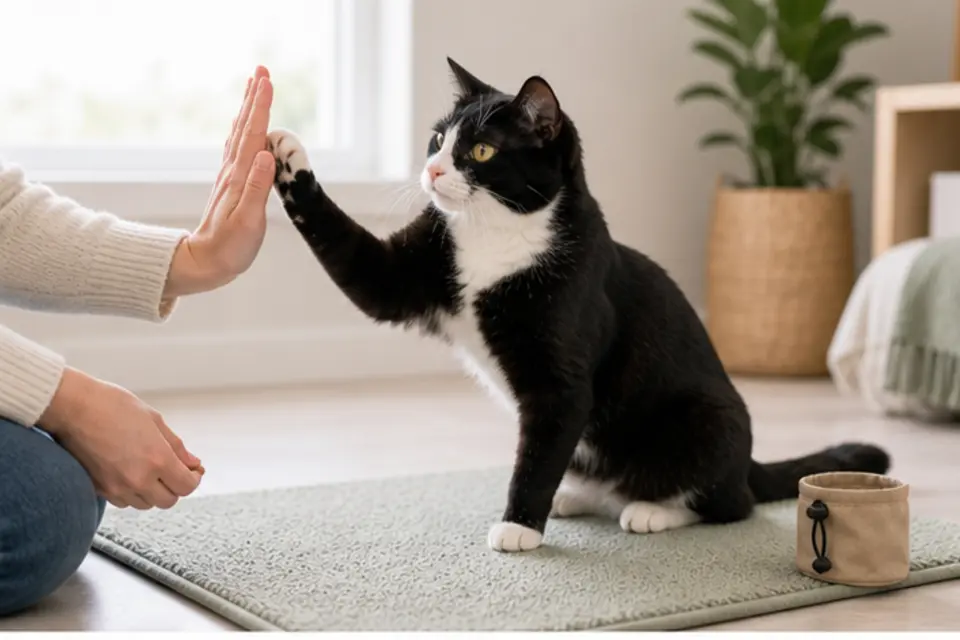 Cat High Five guide scene 2