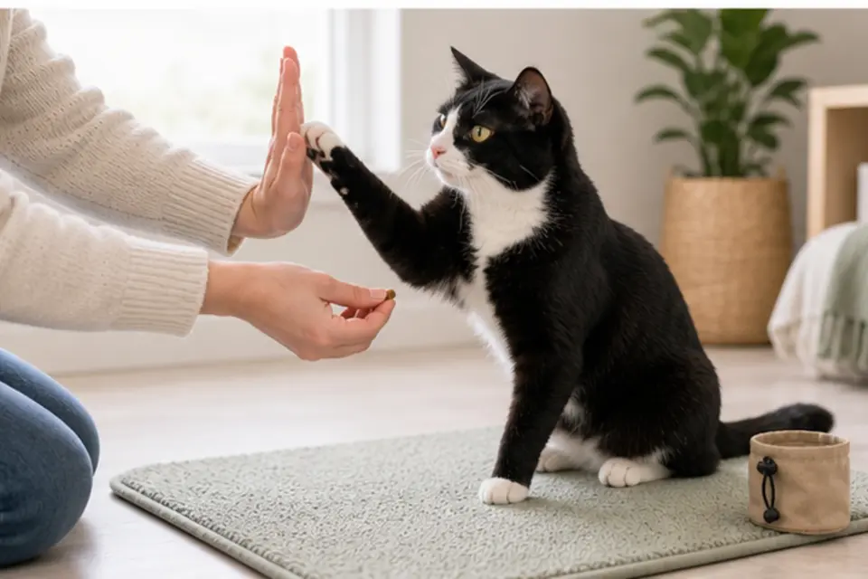 Cat High Five guide scene 3