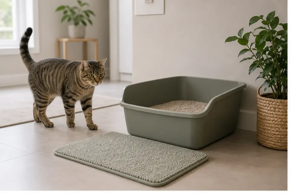 Cat Litter Box Help guide scene 1