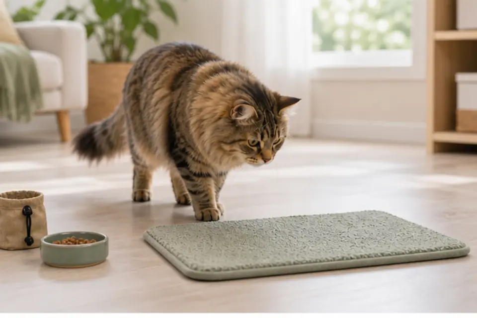 Cat Mat Settle guide scene 1