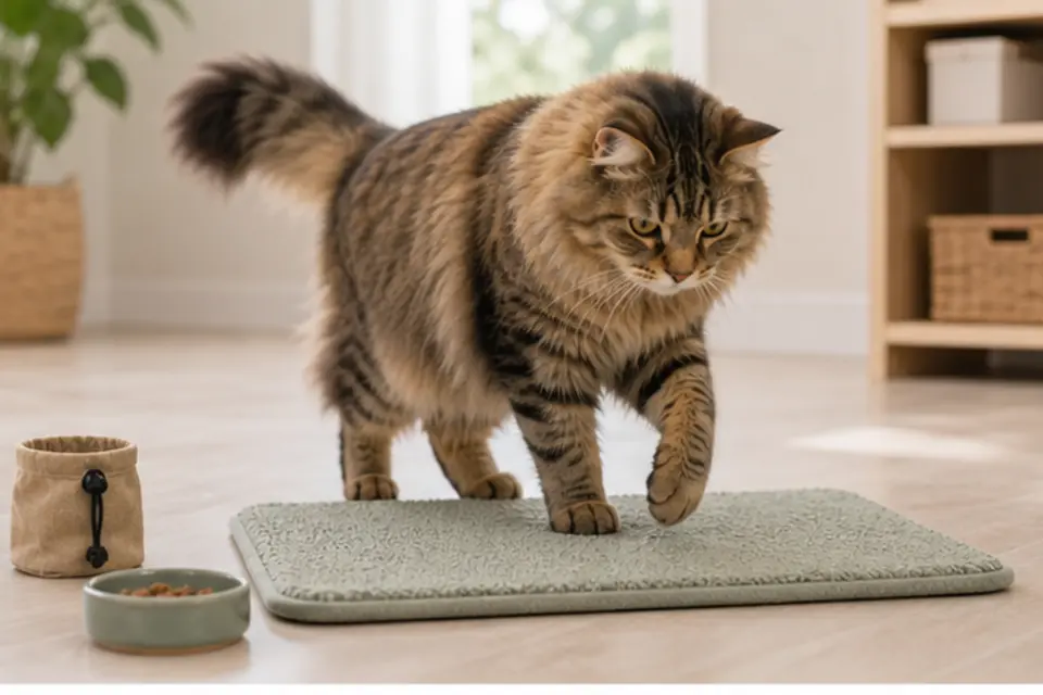 Cat Mat Settle guide scene 2