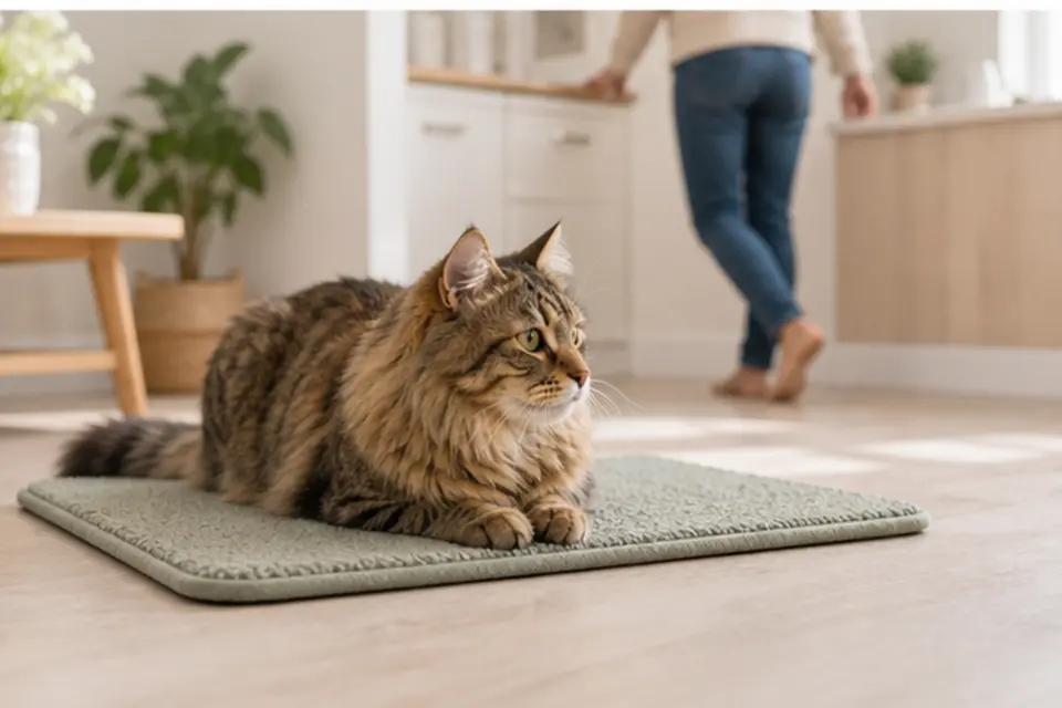 Cat Mat Settle guide scene 3
