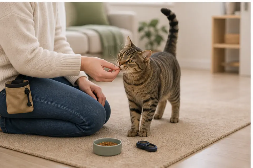 Cat Recall Training guide scene 3