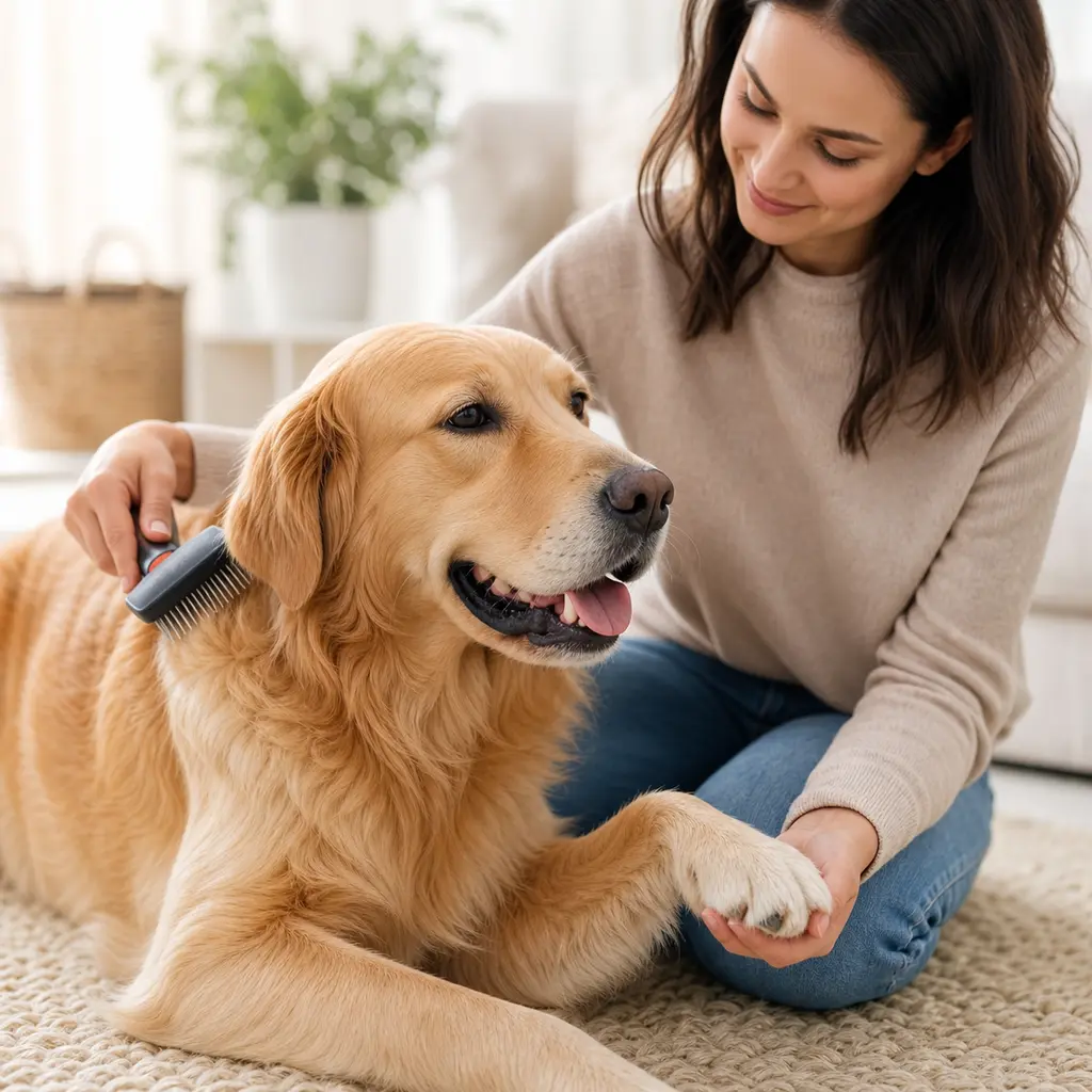 Dog care check.