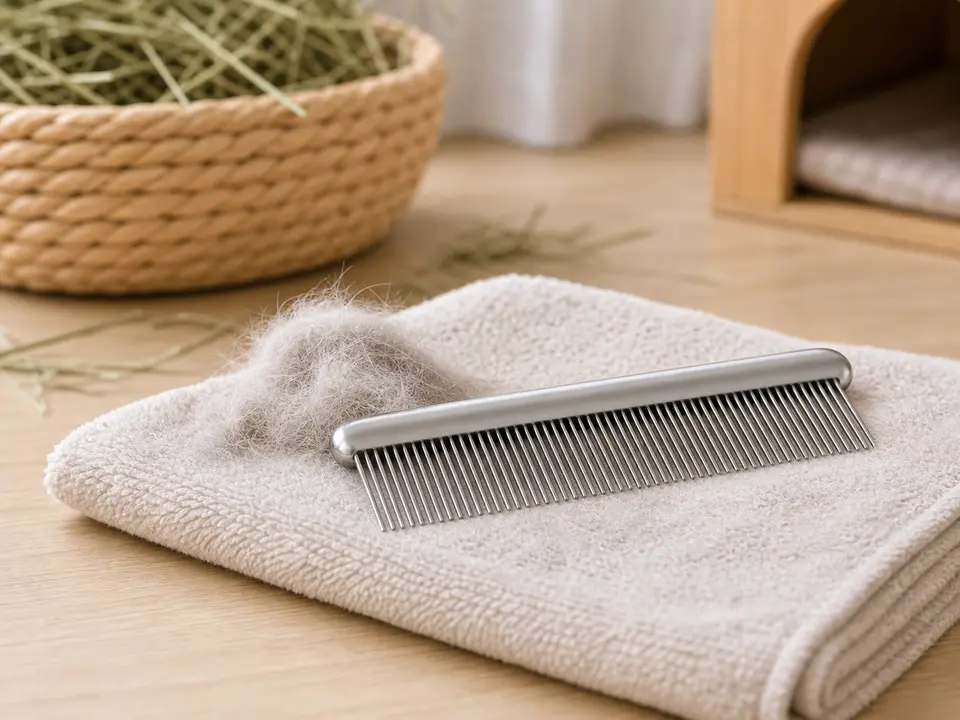 Fine comb for a rabbit home