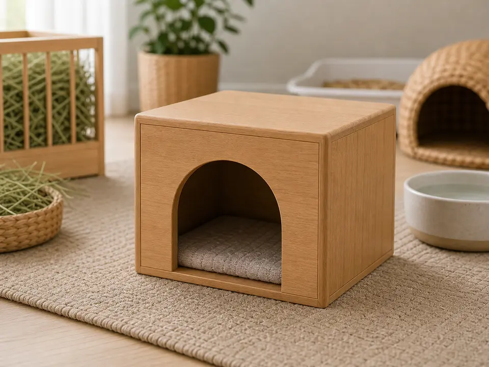 Hideout for a rabbit home