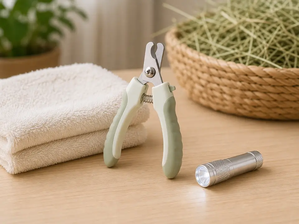 Small pet nail clippers for a rabbit home
