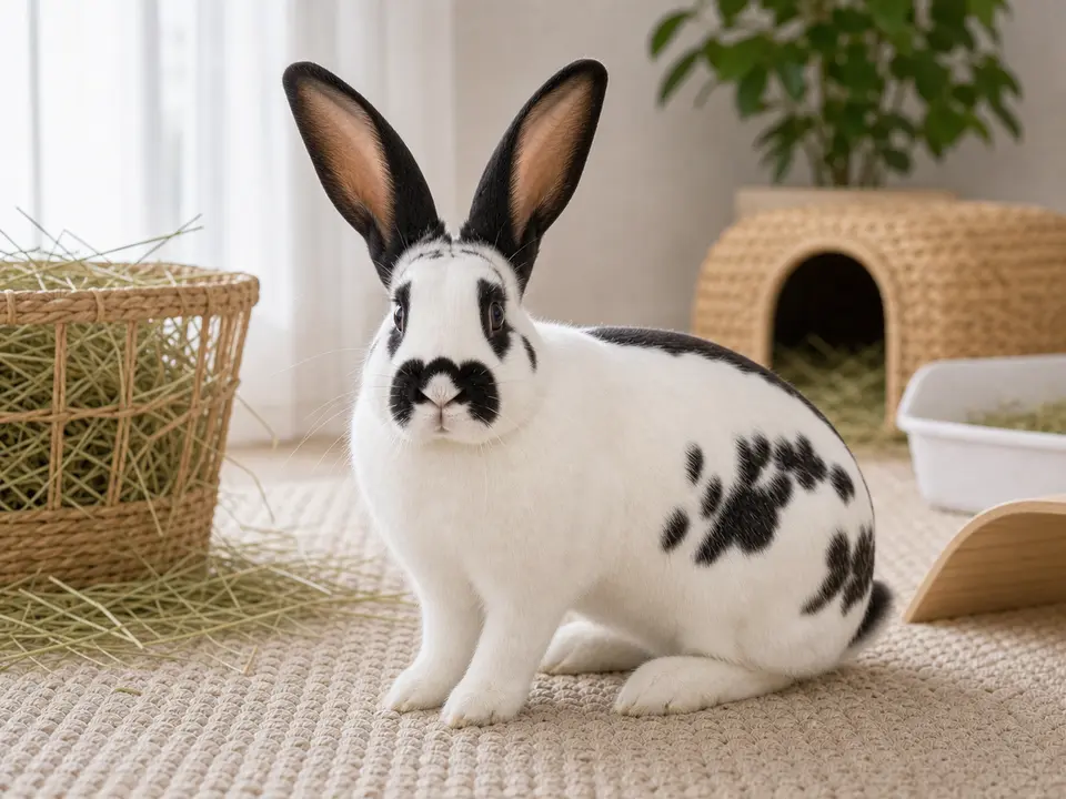 Checkered Giant rabbit breed guide