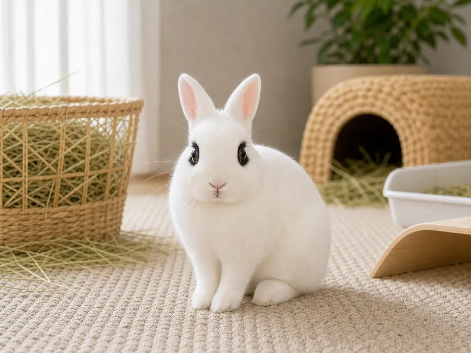 Dwarf Hotot rabbit breed guide