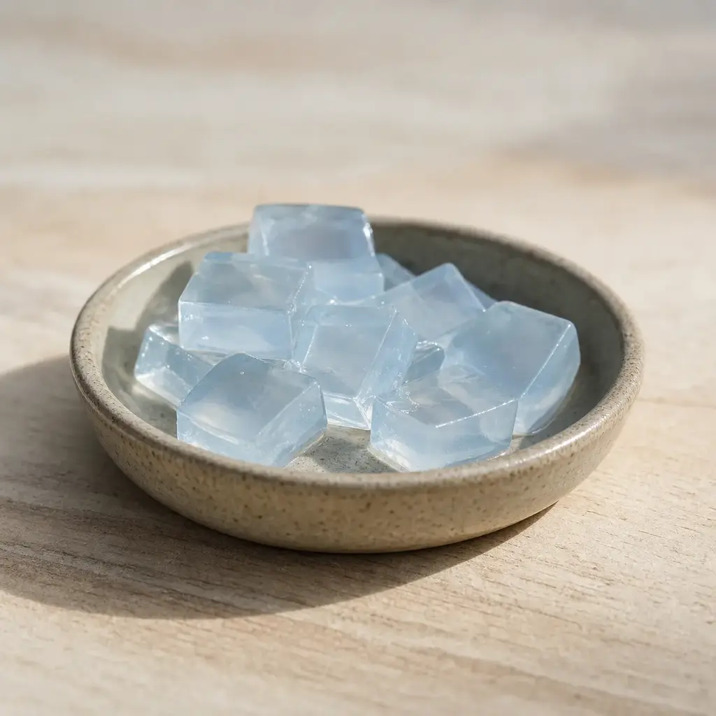 Hydration gel offered in a shallow dish for captive feeder insects.