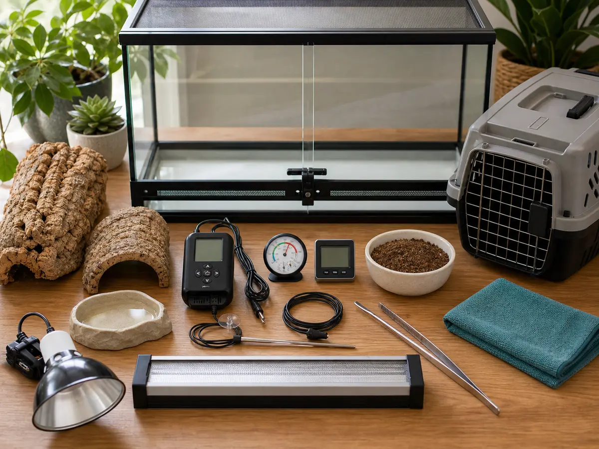 A concise set of reptile habitat, monitoring, transport, and record tools