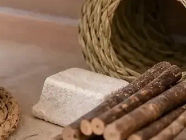 Plain untreated chinchilla chew sticks.