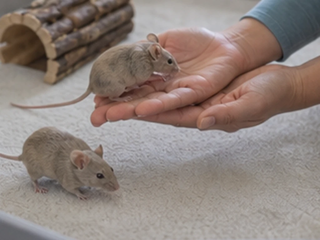 How do I tame pet mice?