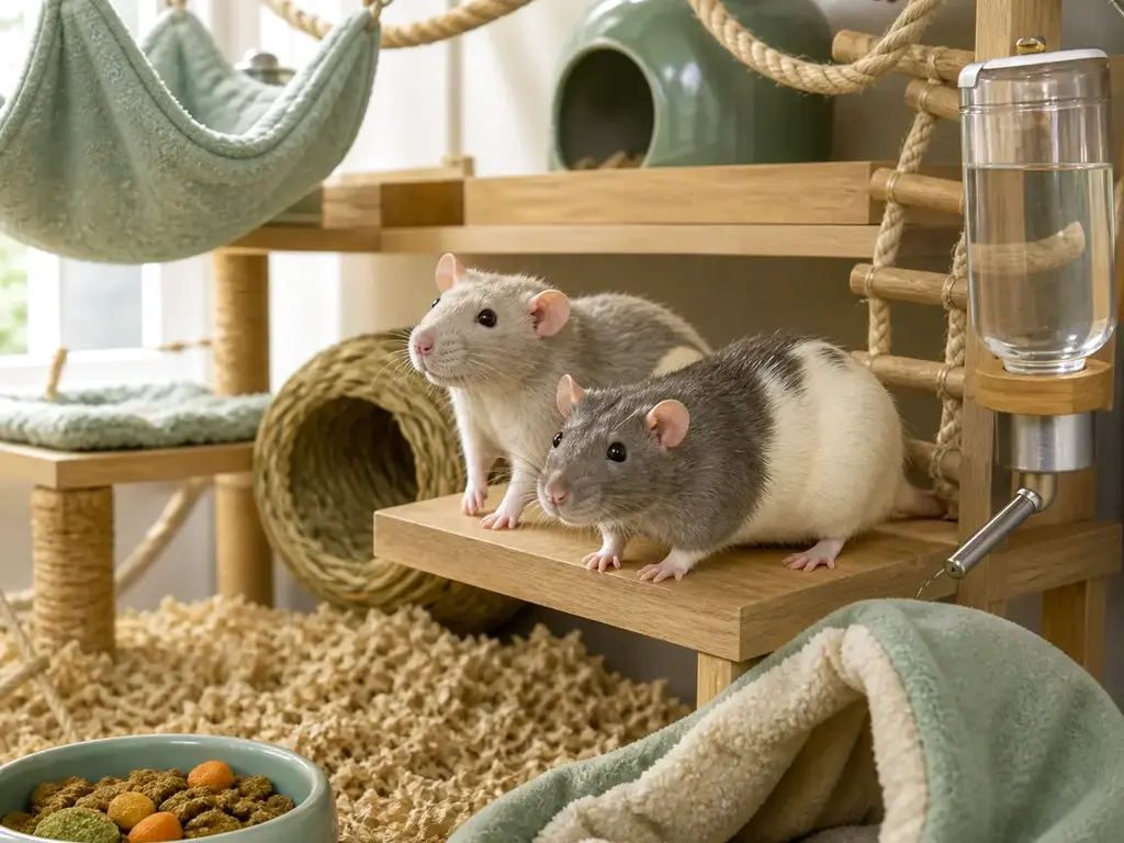What should I do if a rat is breathing noisily?