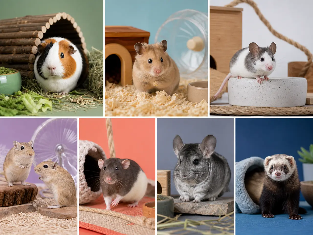 Separated small mammal habitat zones
