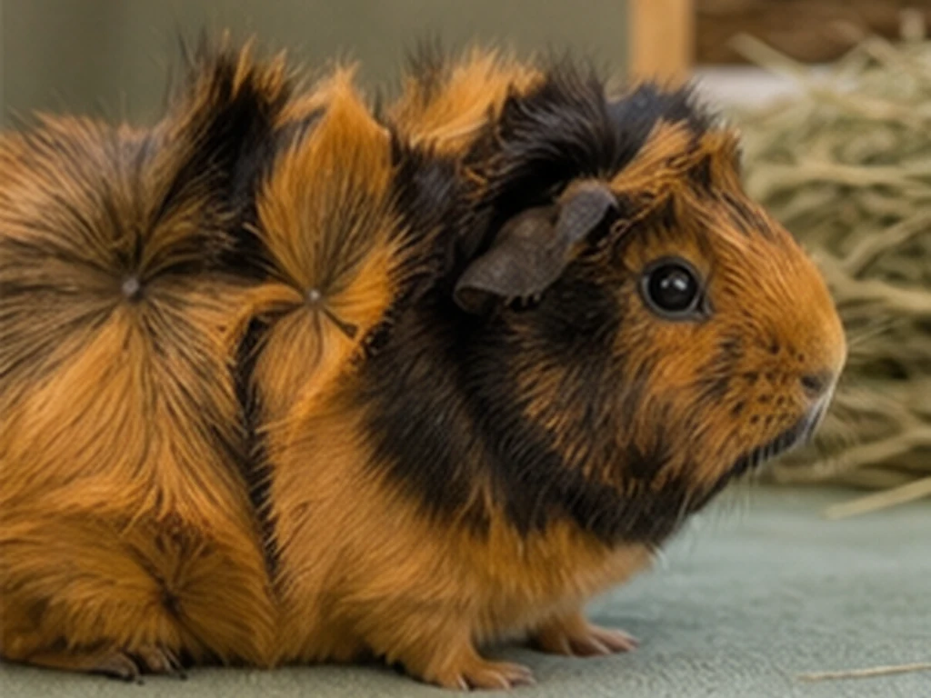 Abyssinian Guinea Pig care guide image for a guinea pig setup