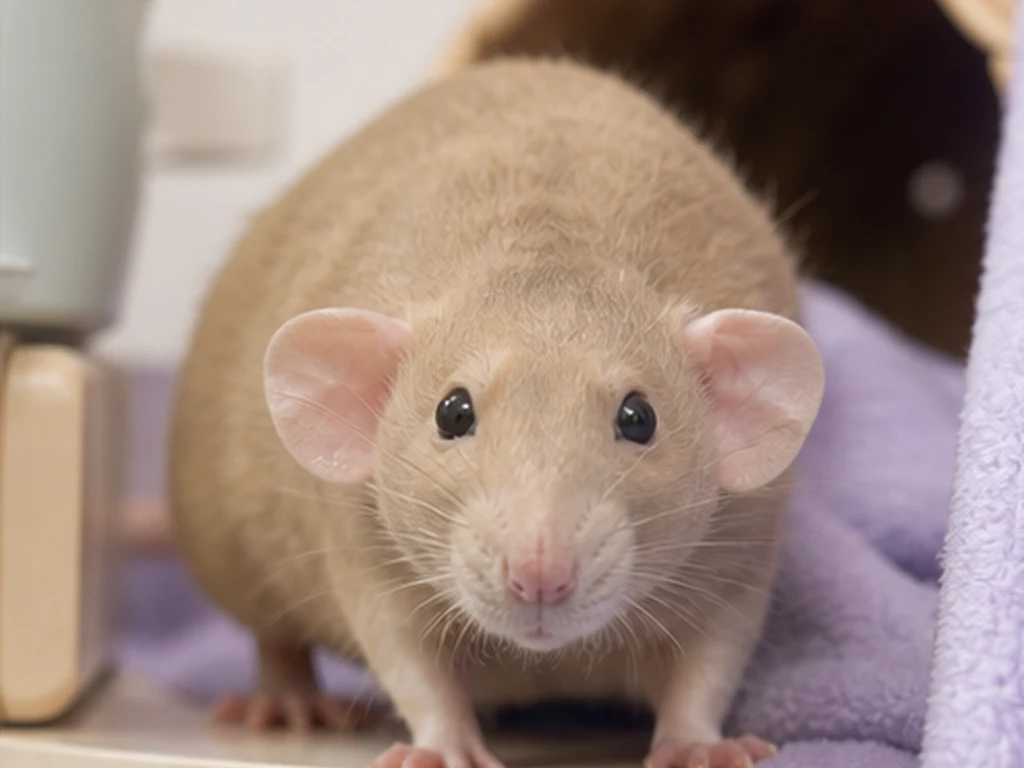 Dumbo Rat care guide image for a rat setup