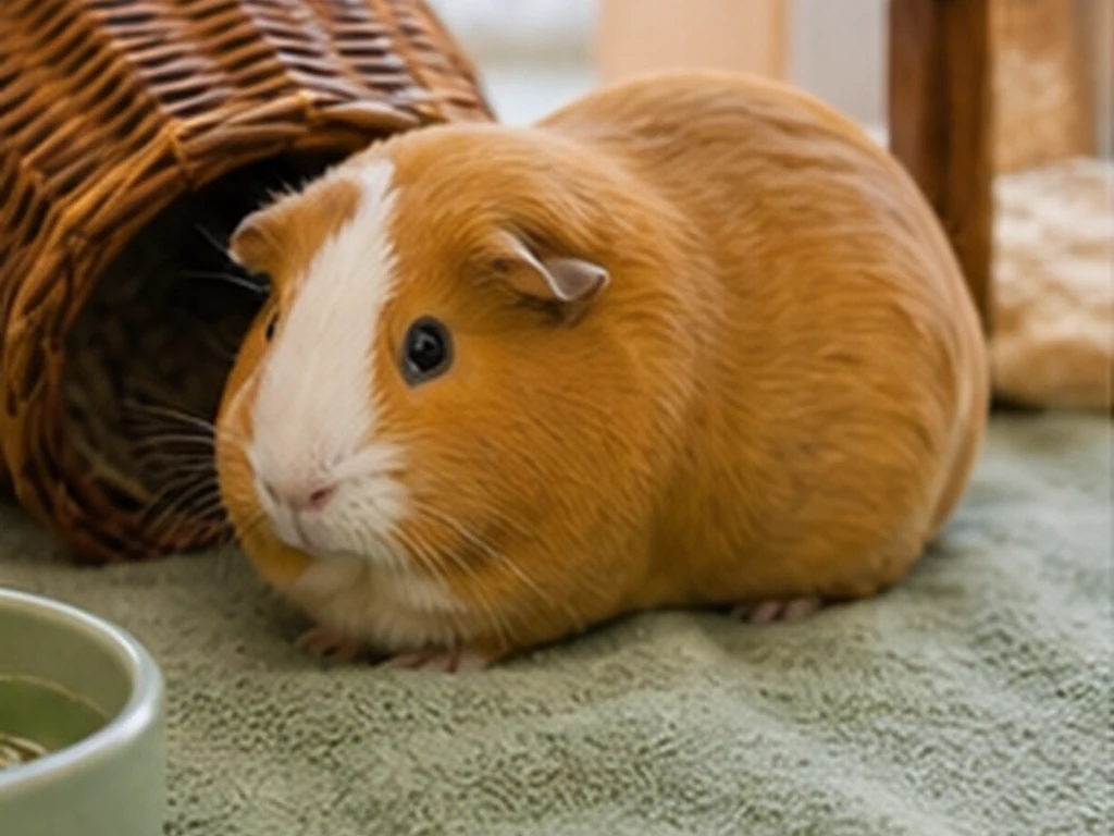 Himalayan Guinea Pig care guide image for a guinea pig setup