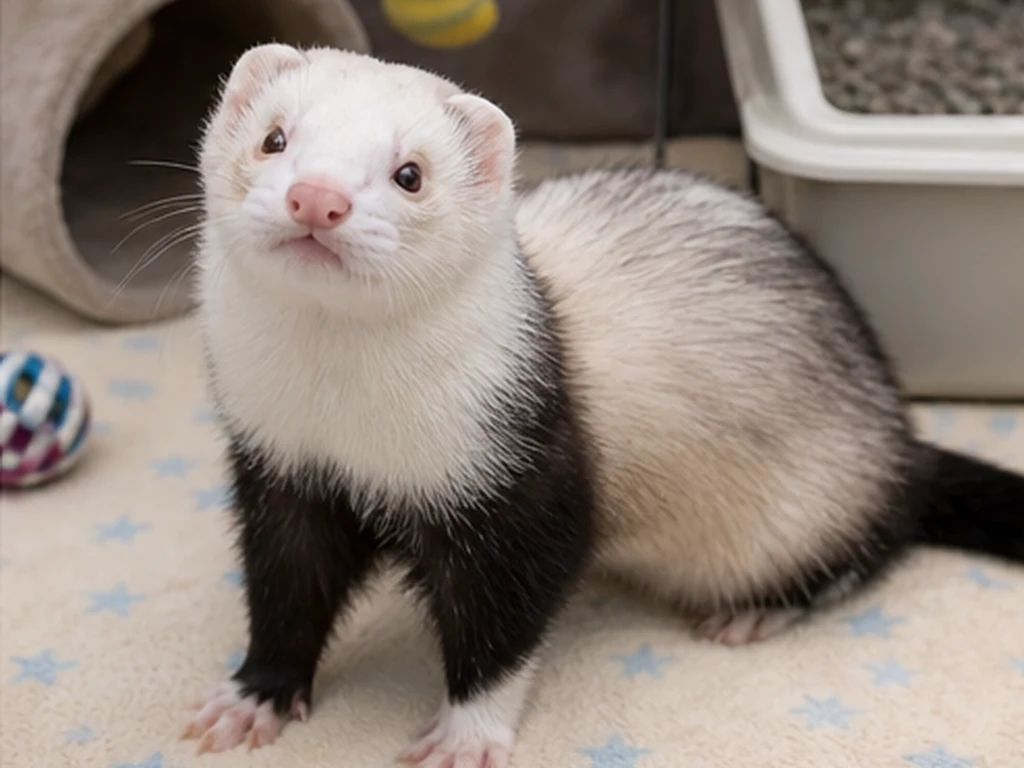 Panda Ferret care guide image for a ferret setup