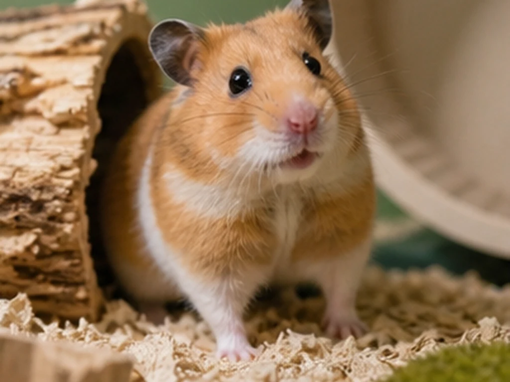 Short-Haired Syrian Hamster care guide image for a hamster setup