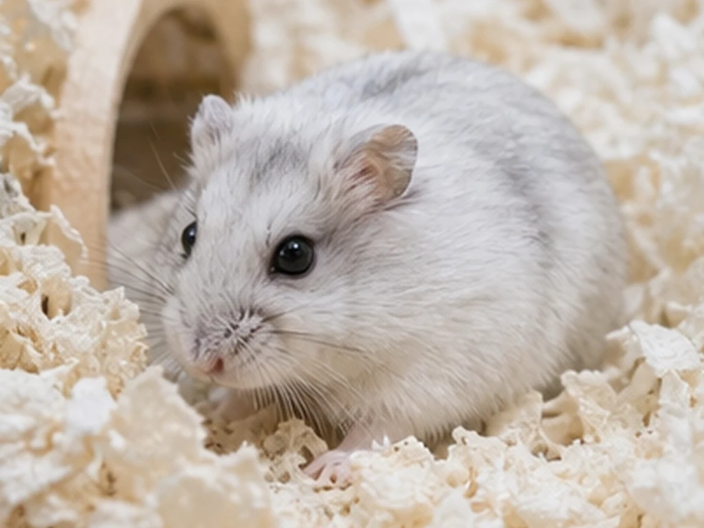 Winter White Dwarf Hamster care guide image for a hamster setup